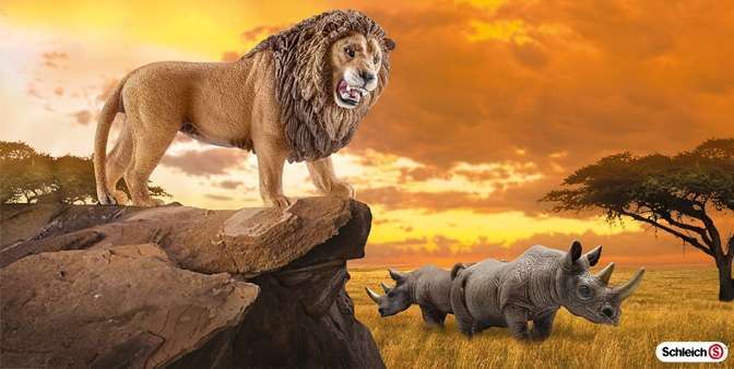 Vilde dyr fra Schleich